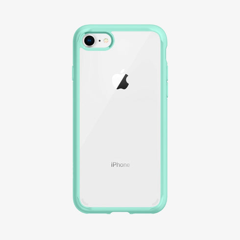 042CS20924 - iPhone SE Ultra Hybrid case in rose crystal showing the back